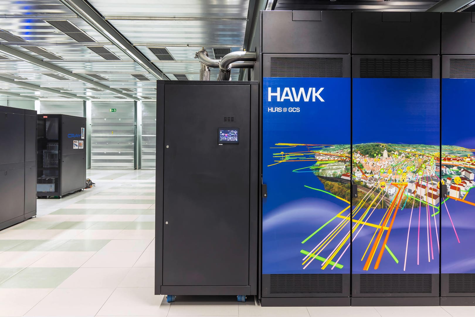 Der Supercomputer HAWK in Stuttgart: Unbekannte attackierten Hochleistungsrechner in Europa. Der Supercomputer HAWK in Stuttgart: Unbekannte attackierten Hochleistungsrechner in Europa.