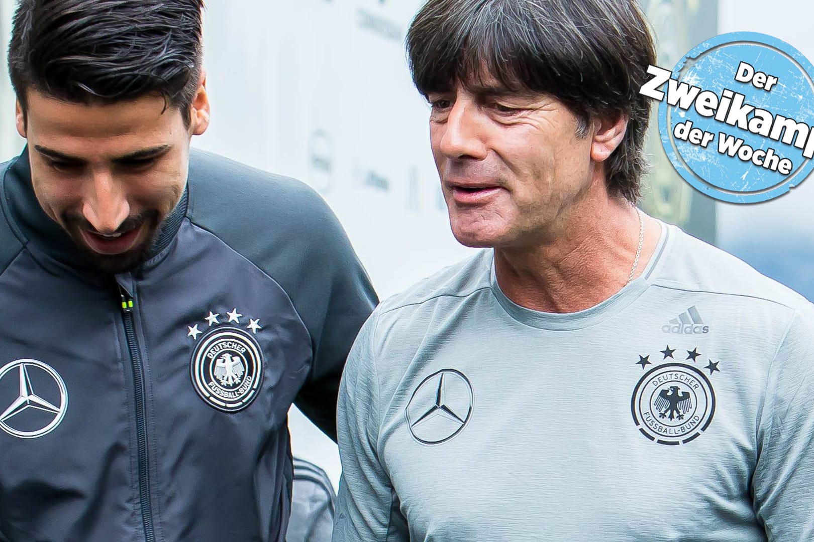 Ein Foto aus gemeinsamen Tagen beim DFB: Sami Khedira (l.) und Joachim Löw. Ein Foto aus gemeinsamen Tagen beim DFB: Sami Khedira (l.) und Joachim Löw.