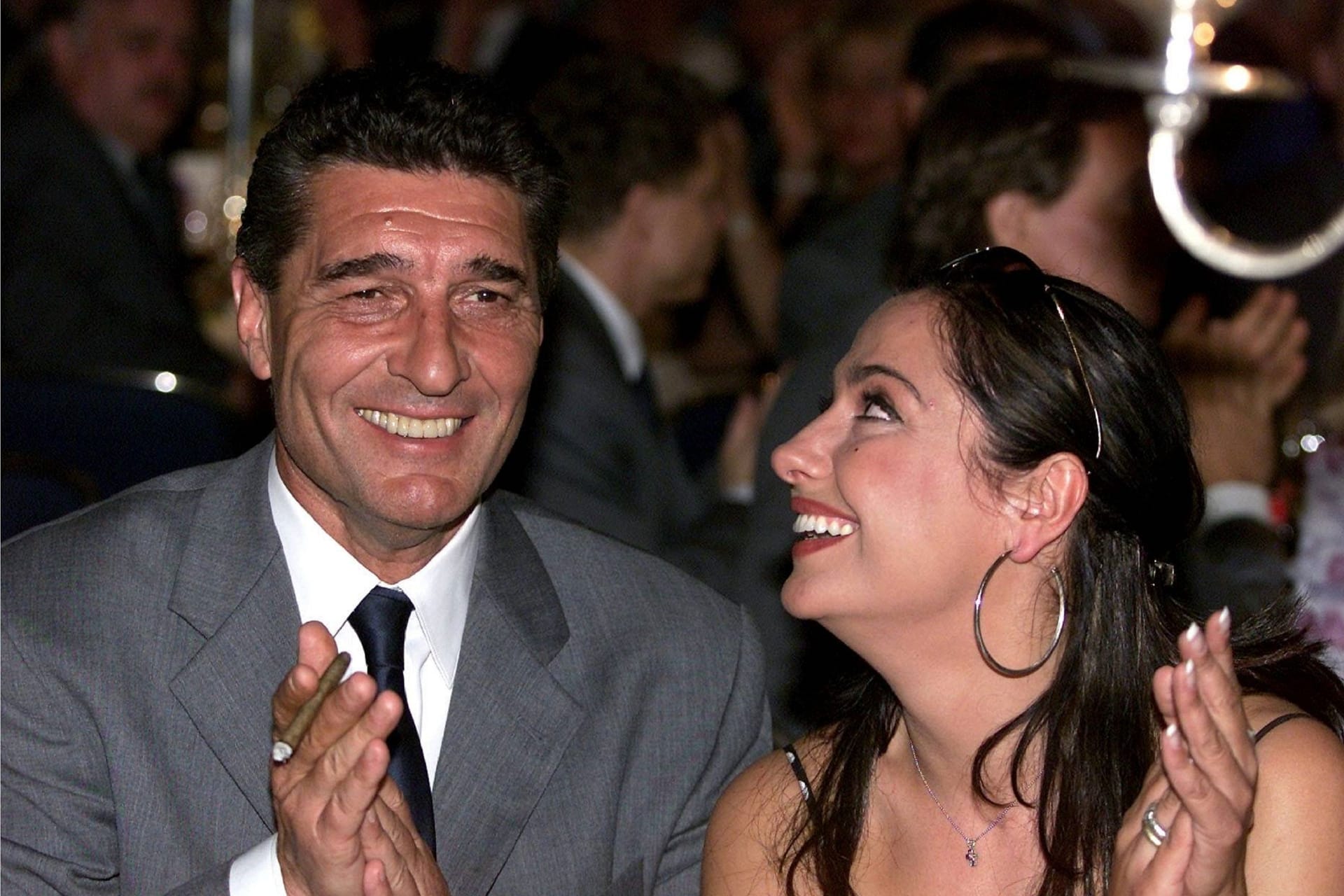 Rudi Assauer und Simone Thomalla im Mai 2001.