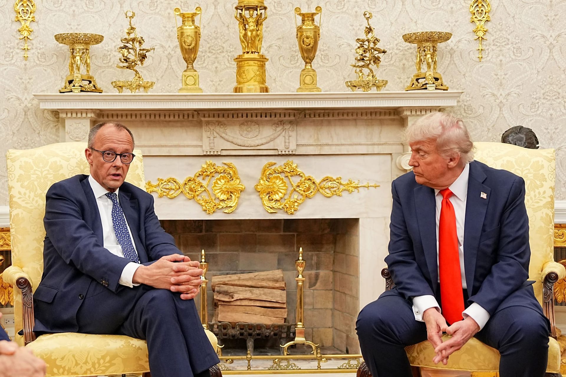 US-Präsident Trump empfängt Bundeskanzler Merz